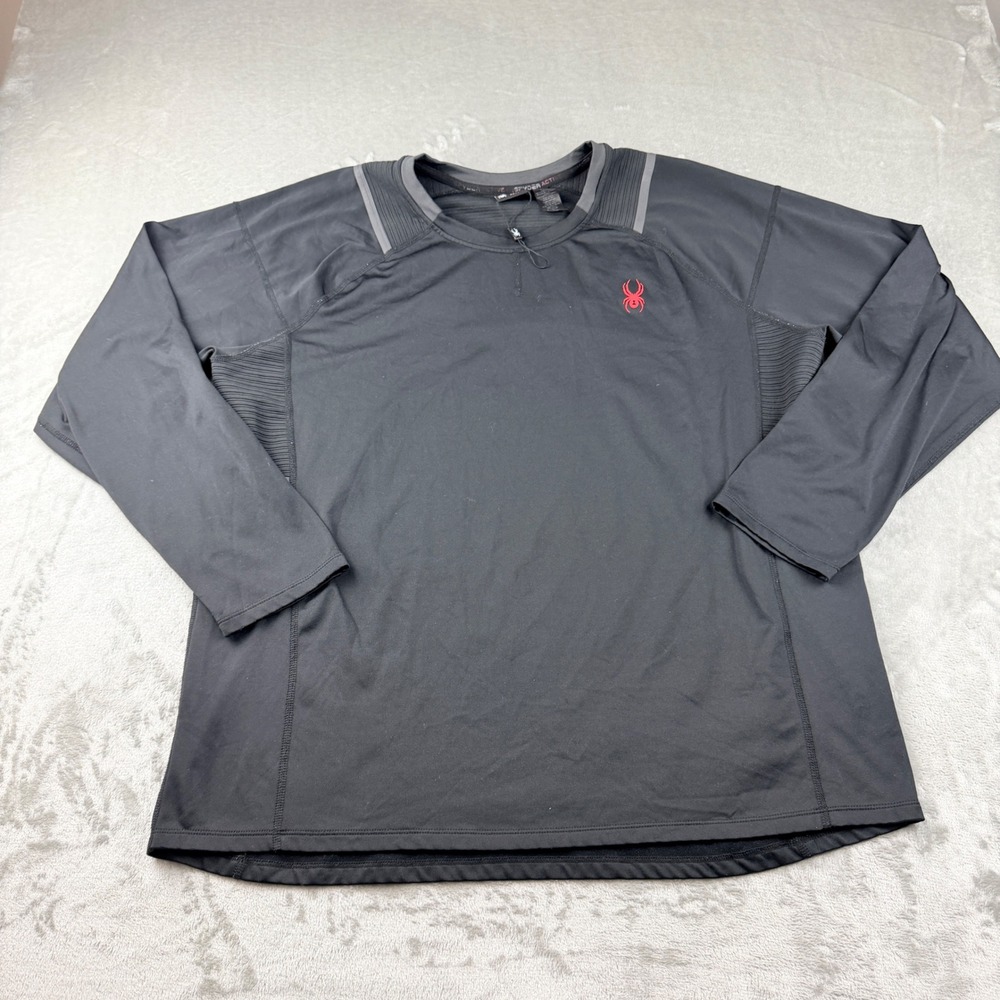 Spyder Active Men's XL Long Sleeve ProWeb Performance Top Black SP41106U